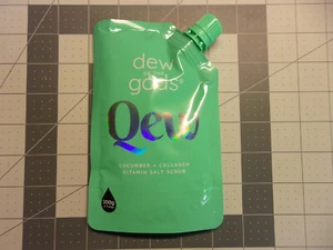 DEW OF THE GODS Qew™ Cucumber + Collagen Vitamin Scrub 200 g Exp. 5/15/26 - Picture 1 of 3