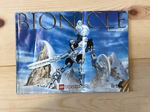 Lego Anleitung, 8536 Bionicle Technic Buch Kopaka weiß - akzeptabel - Bild 1 von 7