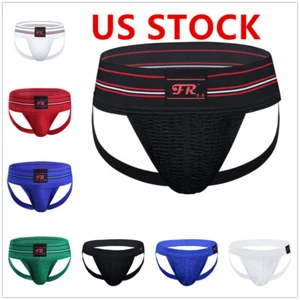 Men's Soft Athletic Supporter Classic-Style Sport Underwear Briefs Jockstrap - Picture 1 of 29