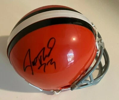 JOE THOMAS Signed CLEVELAND BROWNS Mini Helmet PSA DNA Football Hall Of Fame  - Image 1 of 4