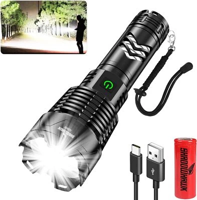 Shadowhawk Led Taschenlampe Extrem Hell XHP160.2 50000 Lumen Taschenlampe Led