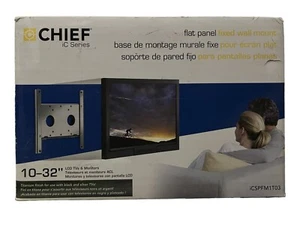 Chief iCSPFM1T03 Flat Panel Fixed Wall Mount for 10-32" LCD TV's & Monitors -New - Picture 1 of 3