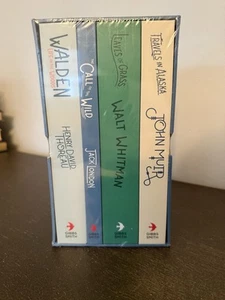 Nature Readers Collection Box Set Muir Whitman London Thoreau 4 Books NEW Sealed - Picture 1 of 5