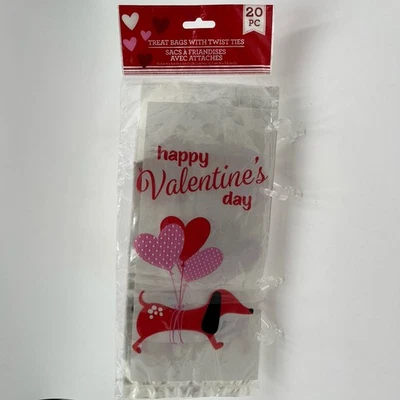 ¡¡NUEVO!! Bolsas de golosinas feliz día de San Valentín 20 unidades - sin lazos torcidos incluidos Foto 1 de 4