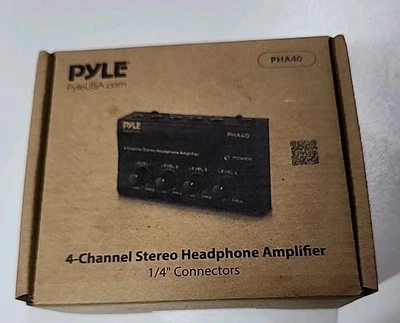 Pyle PHA40 4 Channel Stereo Headphone Amplifier - Image 1 of 2