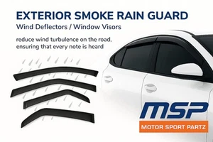 4pcs Visor Rain Guards For Toyota Corolla 2003-2006 2007 2008 4-Door Sedan - Picture 1 of 7