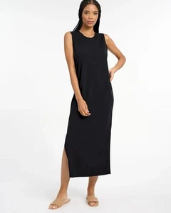 Splendid Women’s Dress Doe Black Crew Neck Sleeveless Casual Maxi Size M - Picture 1 of 13