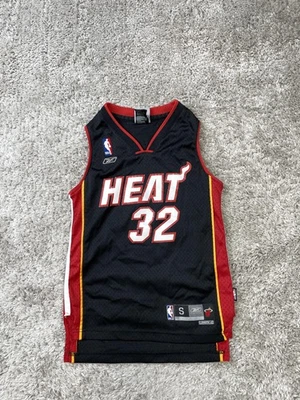 Miami Heat Basketball Jersey Youth Small (8) Black NBA Basketball O'Neal Reebok - Image 1 of 4