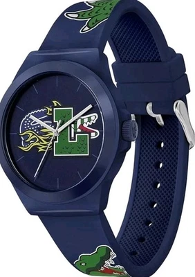 LACOSTE NEOCROC 2011231 GATOR BLUE AND STRAP MENS WATCH - Image 1 of 4