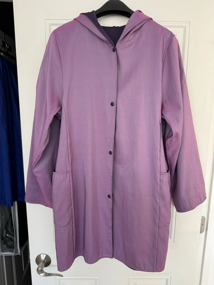 Chaqueta para mujer Maralyce Ferree irredescente talla M púrpura cierre a presión Foto 1 de 4