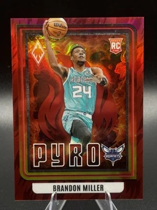 2023-24 Panini NBA Phoenix Brandon Miller #17 Pyro /125 Red - Rookie- Hornets - Picture 1 of 3