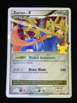 Zacian LV. X SWSH135 SWSH: Sword & Shield Promo Cards Holo Rare Pokemon TCG NM - Image 1 of 2