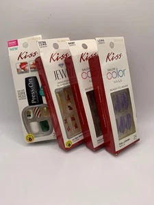 Menge 4 Kiss Press-On Nägel (24 in jeder Packung) - Bild 1 von 6