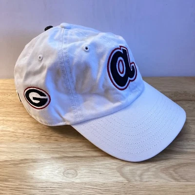 *NWOT* ATLANTA BRAVES x GEORGIA BULLDOGS '47 Brand "Clean Up" White Hat (OSFM) - Image 1 of 4
