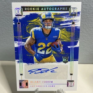 2024 Panini Impeccable Blake Corum #RA-BCM Rookie Autograph /49 Rams RC -GL12 - Picture 1 of 3
