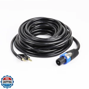 HBU 30 Feet Pack of 1 Speakon to Banana Plug Cable - 1pc 30 Ft. Compatible Du - Picture 1 of 5