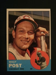 1963 Topps Baseballkarte #462 Wally Post (EX-MT/NM) - Bild 1 von 2