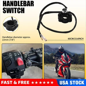 Interruptor universal para motocicleta 12V bocina montaje manillar pulsador arranque momentáneo - Imagen 1 de 11