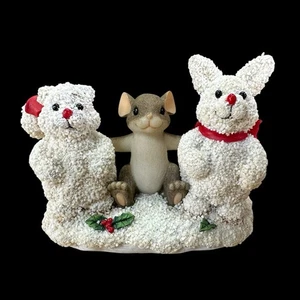 Fitz & Floyd Charming Tails Special Edition 98/260 “Frosty Friends” Snowmen - Picture 1 of 11