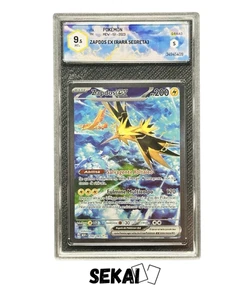 POKEMON GRAAD 9.5 ZAPDOS EX 202/165 151 ALTERNATIVE ART ITALIANO MINT + - Imagen 1 de 3