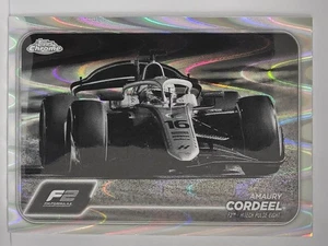 2024 Topps Chrome Formula 1 104 Amaury Cordeel Black/White RayWave Refractors - Picture 1 of 2