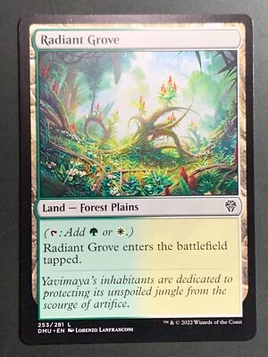 Radiant Grove 253/281 Common Land Dominaria Magic Card MTG 2022 NonFoil   - Image 1 of 2