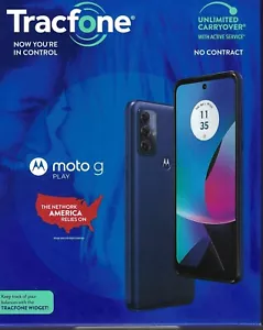 Moto G Play 2024 + 1yr Tracfone Service (1500Min/1500Texts/1500MB) - Picture 1 of 2