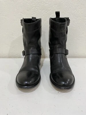 “BELSTAFF” Negro Cuero Envejecido Corto Moto Motociclista Botas Zapatos Talla 37.5 EE. UU. 7.5 Foto 1 de 4