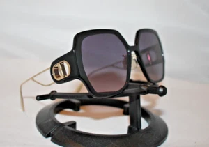 Dior 30Montaigne S6U 12A1 Black & Gold/Blue-Pink Gradient Square Sunglasses BNIB - Picture 1 of 8