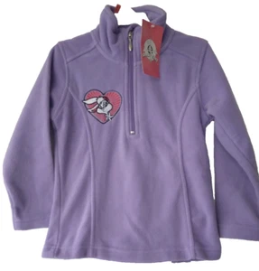 New Looney Tunes Lola Bunny Fleece Sweater Girls Toddler Lavender Zip size 4 yrs - Picture 1 of 4