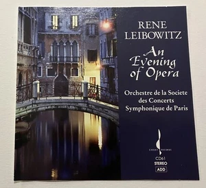 RENE LEIBOWITZ An Evening Of Opera CD CHESKY CD61 (1991) audiophile 1960s - Picture 1 of 4