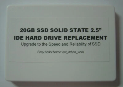 20GB Fast SSD Replace Worn Out Hard Drives with 2.5" 44 PIN IDE SSD Drive - Image 1 of 2