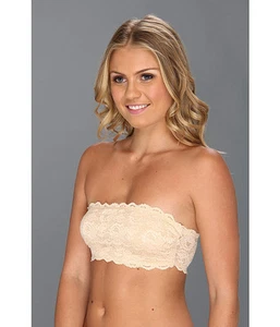 COSABELLA NEVER SAY NEVER FLIRTIE BANDEAU BRA NUDE LACE #NEVER1102 SMALL NEW $52 - Picture 1 of 3