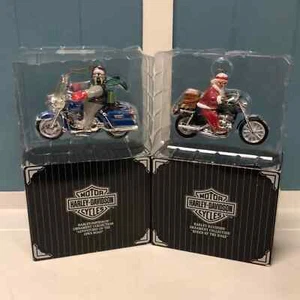 Lot of 2 Vtg 1999 Harley Davidson ornaments Queen of the Road & Adventures on - Picture 1 of 6