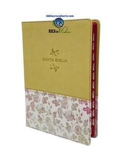 Biblia Nueva Traduccion Viviente NTV Letra Grande sentipiel beige con indice - Picture 1 of 5
