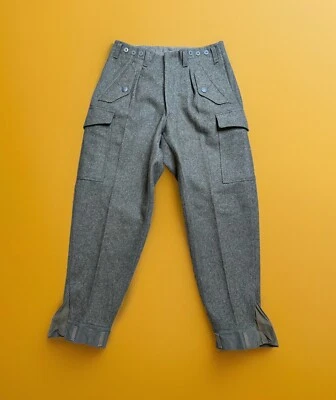 Pantalones de paracaidistas de carga vintage 1961 SVEA C50 Haga militar de lana sueca 32x31 Foto 1 de 4