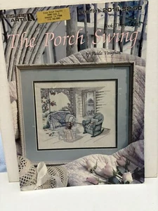 Leisure Arts THE PORCH SWING Cross Stitch Pattern 38 PAULA VAUGHAN 1990 - Picture 1 of 11
