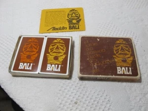 1975 Bali Solitaire Crossword Puzzle or Card Game #970 Aladdin Industries 2 Deck - Picture 1 of 3