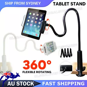 360 Rotating Tablet Stand Holder Lazy Bed Desk Mount For iPad iPhone Air Samsung - Picture 1 of 12