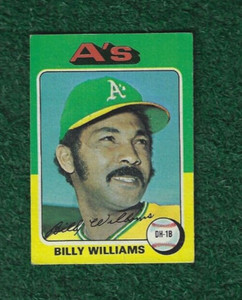 BILLY WILLIAMS - MLB HOF - 1975 TOPPS - BASE CARD # 545 - CHICAGO CUBS - A'S MLB