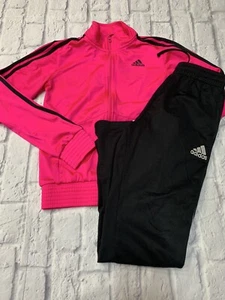 Adidas Lot Girls Kids Track Jacket Pants Large 14 - Picture 1 of 3