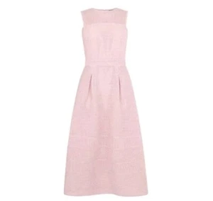 Abito da sposa donna rosa da magazzino aderente e svasato abito midi magazzino UK 12 RRP £ 79 - Foto 1 di 22