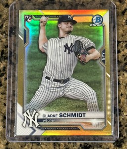 2021 Bowman Chrome Clarke Schmidt Rookie #33 Gold RC NY Yankees # /50