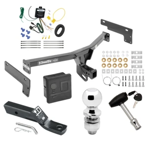 Trailer Tow Hitch For 18-19 Lincoln MKC Deluxe Package Wiring & 2" Ball & Lock - Picture 1 of 12