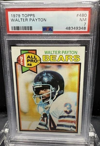 1979 Topps Walter Payton #480 PSA 7 - Bild 1 von 2