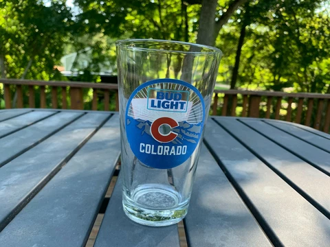 Colorado Avalanche Bud Light/Keystone Pint Glass Cover