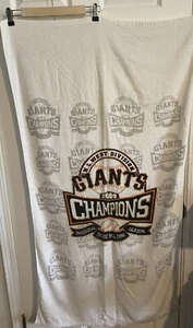 Vtg 2000 San Francisco Giants Baseball Team Beach Towel 52"x28" NL West Champs - Picture 1 of 11