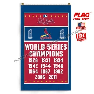 St. Louis Cardinals Flag 3x5 FT Banner MLB World Series Champion FREE SHIPPING - Picture 1 of 16