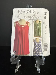 McCalls M5586 Tank Tops, Blouses, Shirts sizes 4 to 12 Uncut FF - Picture 1 of 4