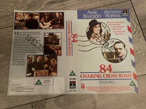 84 CHARING CROSS ROAD - COLUMBIA PICTURES - VHS TAPE COVER - BIG  BOX - Bild 1 von 1